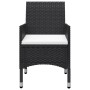 Juego de comedor de jardín 3 piezas con cojines negro de , Conjuntos de jardín - Ref: Foro24-3095860, Precio: 260,50 €, Descu...