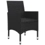 Juego de comedor de jardín 3 piezas con cojines negro de , Conjuntos de jardín - Ref: Foro24-3095860, Precio: 256,46 €, Descu...
