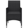 Juego de comedor de jardín 3 piezas con cojines negro de , Conjuntos de jardín - Ref: Foro24-3095860, Precio: 260,50 €, Descu...