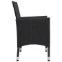 Juego de comedor de jardín 3 piezas con cojines negro de , Conjuntos de jardín - Ref: Foro24-3095860, Precio: 256,46 €, Descu...
