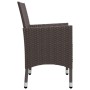 Juego de comedor de jardín 5 piezas con cojines marrón de , Conjuntos de jardín - Ref: Foro24-3095862, Precio: 353,07 €, Desc...