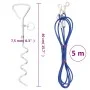 Dog tie out cable with ground stake 5 m by , Pet Leashes - Ref: Foro24-4003380, Price: 22,69 €, Discount: %