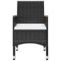 Juego de comedor de jardín 9 piezas con cojines negro de , Conjuntos de jardín - Ref: Foro24-3095869, Precio: 672,01 €, Descu...