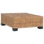 Reposapiés con cojín ratán natural de vidaXL, Sofás modulares de exterior - Ref: Foro24-286281, Precio: 159,56 €, Descuento: %