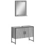 Set de muebles de baño 2 pzas madera de ingeniería gris sonoma de , Muebles de baño - Ref: Foro24-3214342, Precio: 93,63 €, D...