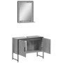 Set de muebles de baño 2 pzas madera de ingeniería gris sonoma de , Muebles de baño - Ref: Foro24-3214342, Precio: 93,63 €, D...