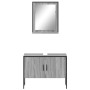 Set de muebles de baño 2 pzas madera de ingeniería gris sonoma de , Muebles de baño - Ref: Foro24-3214342, Precio: 93,63 €, D...