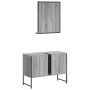 Set de muebles de baño 2 pzas madera de ingeniería gris sonoma de , Muebles de baño - Ref: Foro24-3214342, Precio: 93,63 €, D...