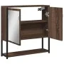 Armario con espejo baño madera marrón roble 60x16x60 cm de , Tocadores - Ref: Foro24-842425, Precio: 54,92 €, Descuento: %