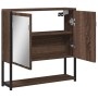 Armario con espejo baño madera marrón roble 60x16x60 cm de , Tocadores - Ref: Foro24-842425, Precio: 55,73 €, Descuento: %