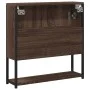 Armario con espejo baño madera marrón roble 60x16x60 cm de , Tocadores - Ref: Foro24-842425, Precio: 54,92 €, Descuento: %