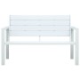 Banco de jardín HDPE blanco aspecto madera 120 cm de vidaXL, Bancos de jardín - Ref: Foro24-47870, Precio: 165,93 €, Descuent...