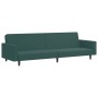 Juego de sofás 2 piezas terciopelo verde oscuro de , Sofás - Ref: Foro24-3216282, Precio: 330,71 €, Descuento: %