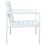 Banco de jardín HDPE blanco aspecto madera 120 cm de vidaXL, Bancos de jardín - Ref: Foro24-47870, Precio: 165,93 €, Descuent...