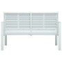 Banco de jardín HDPE blanco aspecto madera 120 cm de vidaXL, Bancos de jardín - Ref: Foro24-47870, Precio: 165,93 €, Descuent...
