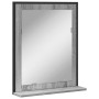Espejo de baño con estante madera ingeniería gris Sonoma de , Tocadores - Ref: Foro24-842419, Precio: 44,72 €, Descuento: %