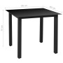 Juego de comedor de jardín 5 piezas aluminio negro de , Conjuntos de jardín - Ref: Foro24-3070631, Precio: 319,52 €, Descuent...