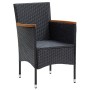 Juego muebles jardín 5 pzas con cojines ratán sintético negro de , Conjuntos de jardín - Ref: Foro24-3095016, Precio: 341,92 ...