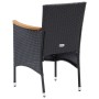 Juego muebles jardín 5 pzas con cojines ratán sintético negro de , Conjuntos de jardín - Ref: Foro24-3095016, Precio: 341,92 ...