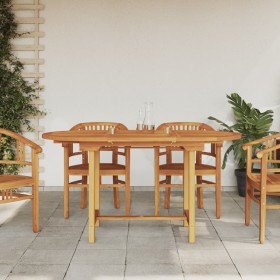 Mesa de jardín extensible madera maciza teca 110-160x80x75 cm de , Mesas de jardín - Ref: Foro24-363486, Precio: 257,66 €, De...