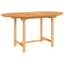 Extendable garden table solid teak wood 110-160x80x75 cm by , Garden tables - Ref: Foro24-363486, Price: 253,75 €, Discount: %