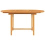 Mesa de jardín extensible madera maciza teca 110-160x80x75 cm de , Mesas de jardín - Ref: Foro24-363486, Precio: 257,66 €, De...