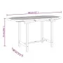 Extendable garden table solid teak wood 110-160x80x75 cm by , Garden tables - Ref: Foro24-363486, Price: 253,75 €, Discount: %