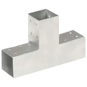 T-förmige Pfostenverbinder aus verzinktem Metall, 71 x 71 mm von , Zaunpfosten - Ref: Foro24-145455, Preis: 25,81 €, Rabatt: %
