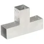 Galvanized metal T-shaped post connectors 71x71 mm by , fence posts - Ref: Foro24-145455, Price: 25,81 €, Discount: %