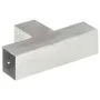 Galvanized metal T-shaped post connectors 71x71 mm by , fence posts - Ref: Foro24-145455, Price: 25,81 €, Discount: %