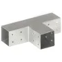 Galvanized metal T-shaped post connectors 71x71 mm by , fence posts - Ref: Foro24-145455, Price: 25,81 €, Discount: %
