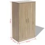 Mueble zapatero con 7 estantes color roble de , Zapateros y organizadores de calzado - Ref: Foro24-243061, Precio: 130,33 €, ...