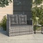 Banco de jardín con cojines ratán sintético gris 105 cm de , Bancos de jardín - Ref: Foro24-362319, Precio: 113,67 €, Descuen...