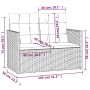 Banco de jardín con cojines ratán sintético gris 105 cm de , Bancos de jardín - Ref: Foro24-362319, Precio: 113,67 €, Descuen...
