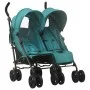 Carrito para gemelos de acero verde de , Cochecitos de bebé - Ref: Foro24-10240, Precio: 240,22 €, Descuento: %