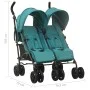 Carrito para gemelos de acero verde de , Cochecitos de bebé - Ref: Foro24-10240, Precio: 240,22 €, Descuento: %