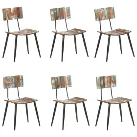 Dining chairs 6 units recycled solid wood by , dining chairs - Ref: Foro24-3056369, Price: 542,78 €, Discount: %