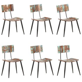 Sillas de comedor 6 unidades madera maciza reciclada de , Sillas de comedor - Ref: Foro24-3056369, Precio: 552,76 €, Descuent...
