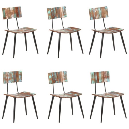 Sillas de comedor 6 unidades madera maciza reciclada de , Sillas de comedor - Ref: Foro24-3056369, Precio: 552,76 €, Descuent...