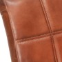 Sillas voladizas de comedor 2 unidades cuero auténtico marrón en Sillas de comedor | Comprar online en Foru.es