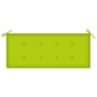 Banco de jardín 2 plazas madera maciza eucalipto y cojín 120 cm de , Bancos de jardín - Ref: Foro24-3060980, Precio: 192,15 €...