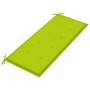Banco de jardín 2 plazas madera maciza eucalipto y cojín 120 cm de , Bancos de jardín - Ref: Foro24-3060980, Precio: 192,15 €...