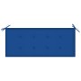 Banco de jardín 3 plazas madera eucalipto gris y cojín 150 cm de , Bancos de jardín - Ref: Foro24-3061060, Precio: 224,68 €, ...