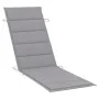 Garden lounger with solid acacia wood cushion by , Loungers - Ref: Foro24-3061573, Price: 177,60 €, Discount: %