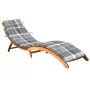 Garden lounger with solid acacia wood cushion by , Loungers - Ref: Foro24-3061586, Price: 176,81 €, Discount: %