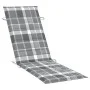Garden lounger with solid acacia wood cushion by , Loungers - Ref: Foro24-3061586, Price: 176,81 €, Discount: %