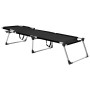 Tumbona senior extra alta plegable aluminio negra de vidaXL, Tumbonas - Ref: Foro24-47913, Precio: 143,35 €, Descuento: %