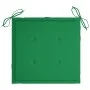 Sillas Batavia 2 uds teca maciza con cojines verde de , Sillas de jardín - Ref: Foro24-3062132, Precio: 246,63 €, Descuento: %