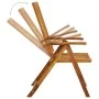 Reclining garden chairs 2 pcs solid acacia wood cushions by , Garden chairs - Ref: Foro24-3064061, Price: 184,20 €, Discount: %