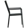 Sillas de jardín 4 unidades HDPE aspecto de madera negro de vidaXL, Sillas de jardín - Ref: Foro24-47886, Precio: 227,01 €, D...